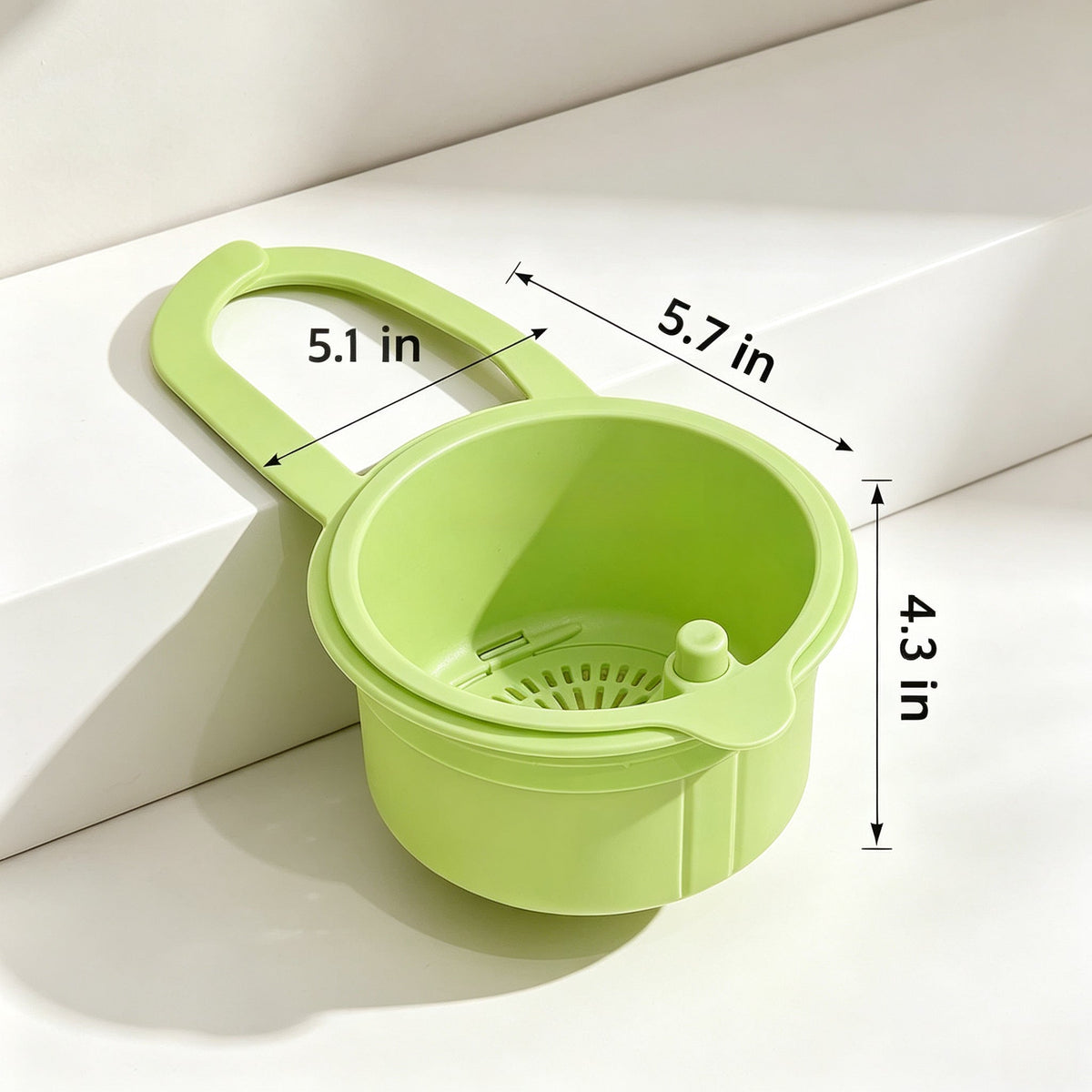 Self-Cleaning Push-Type Sink Strainer Basket