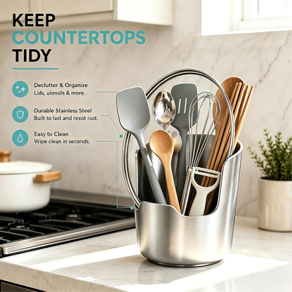 2 In 1 Multi-functional Kitchen Utensil Holder