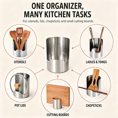 2 In 1 Multi-functional Kitchen Utensil Holder