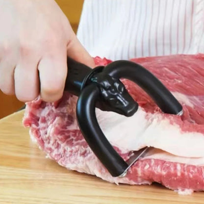 Handheld Meat Fat Trimmer, Manual Fat Remover Tool for Beef and Pork