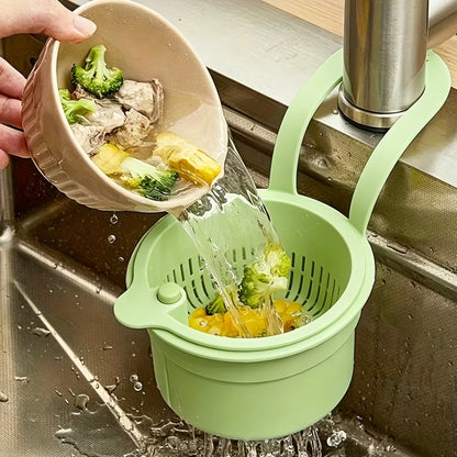 Self-Cleaning Push-Type Sink Strainer Basket